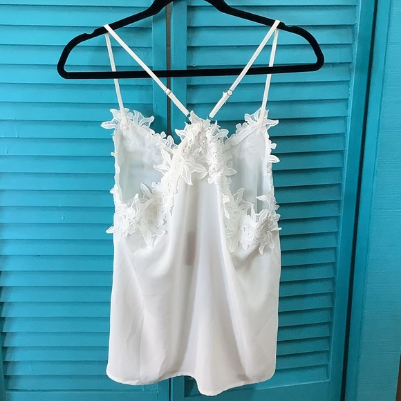 BiBi NWT White Cami(lace detail) S,M,L,XL - Picture 2 of 2